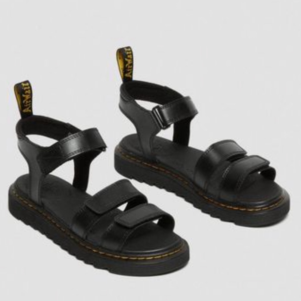 Dr. Martens Junior Klaire Leather Strap Sandals